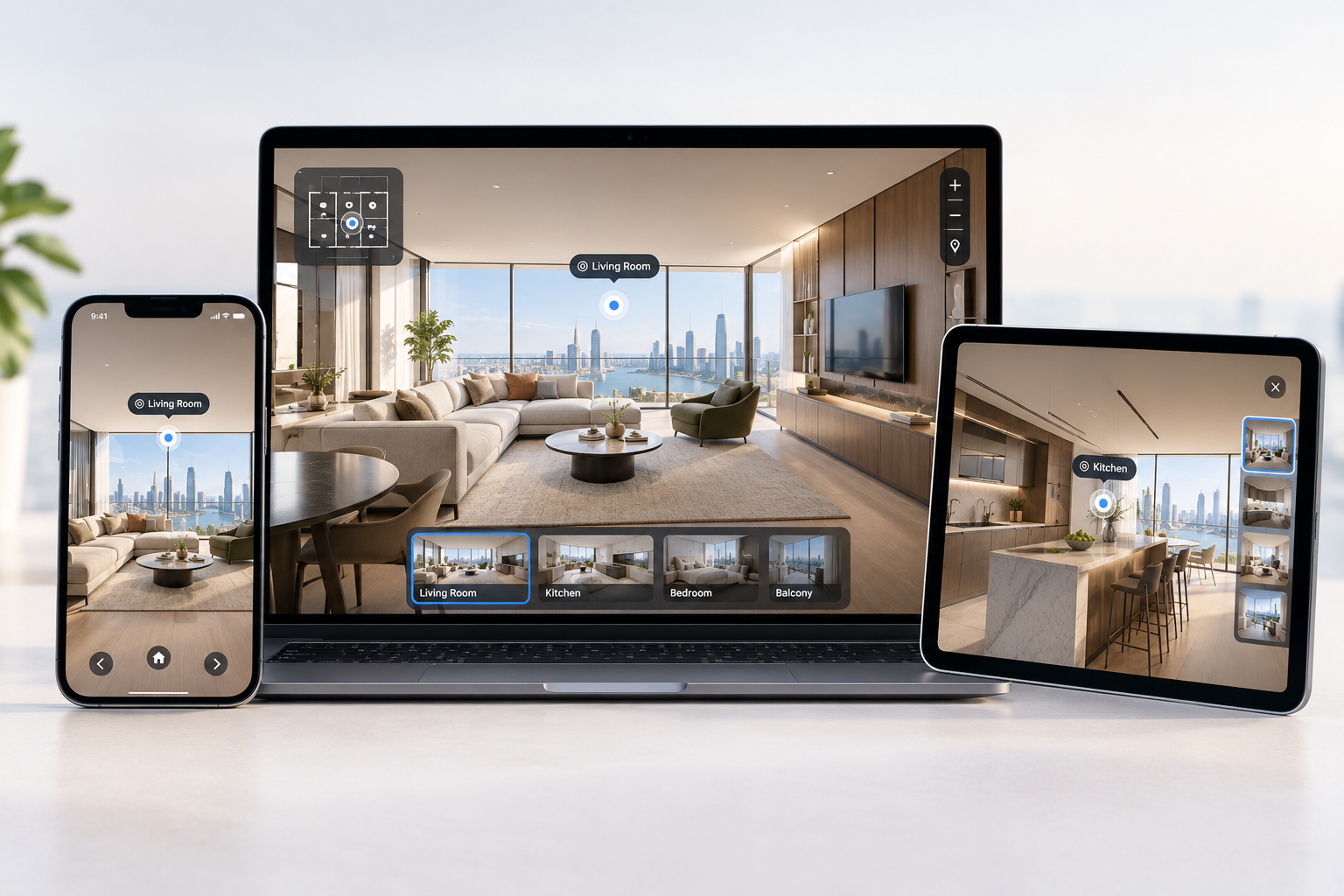 Interactive 3D showroom experience